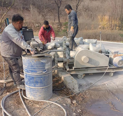 冷水江路面下沉注浆